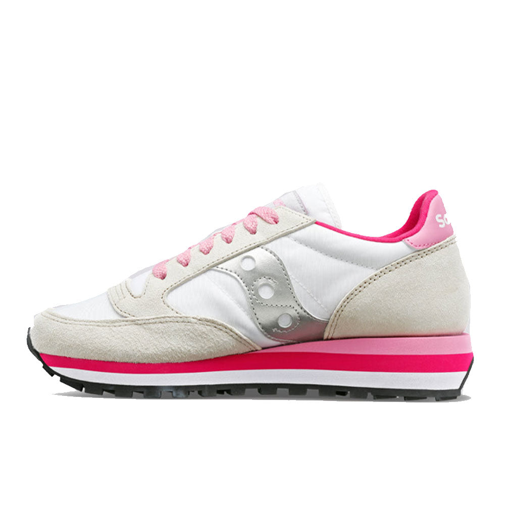 Scarpe Donna Saucony Sneakers Jazz Triple White - Grey - Pink