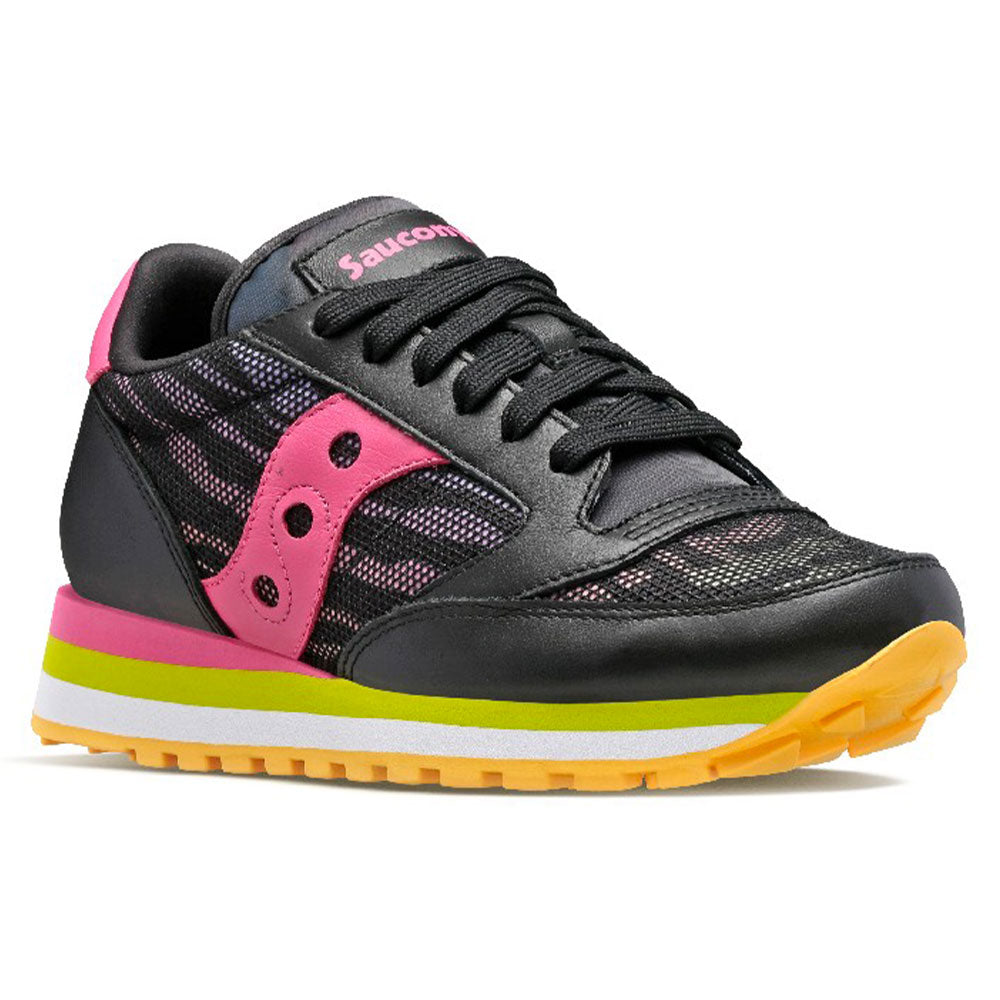 Scarpe Donna Saucony Sneakers Jazz Triple Black - Pink