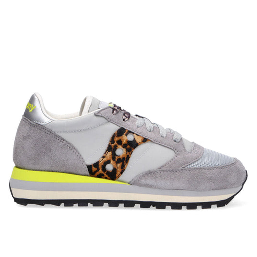 Scarpe Donna Saucony Sneakers Jazz Triple Grey Leo a sconto
