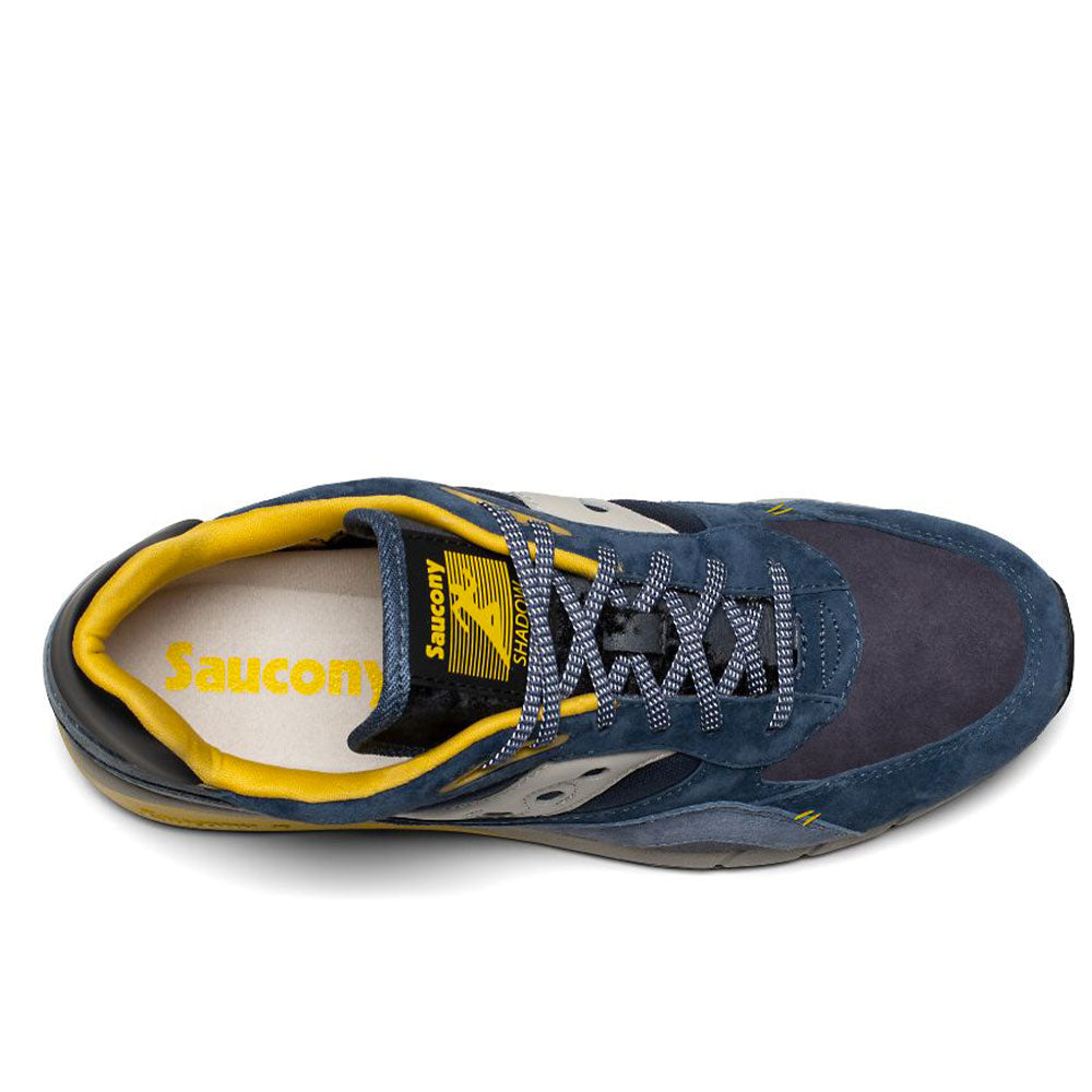Scarpe Uomo Saucony Sneakers Shadow 6000 Destination Unknown Navy - Yellow