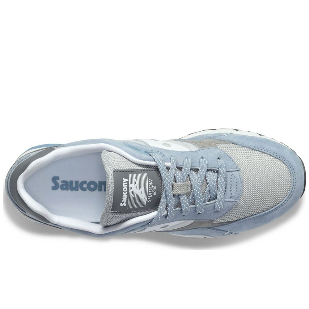Scarpe Uomo Saucony Sneakers Shadow 6000 Light Blue - Grey