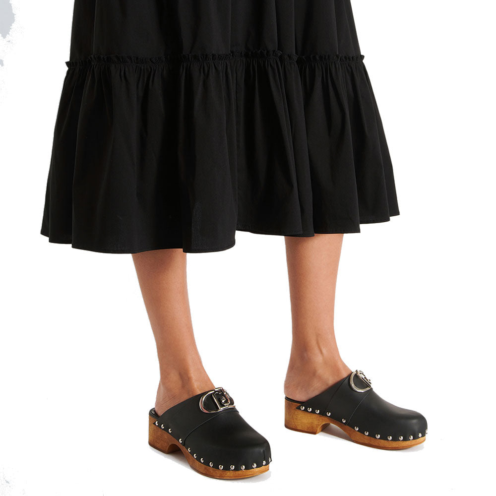 Scarpe Donna LIU JO Olga 04 Sabot in Pelle Nera