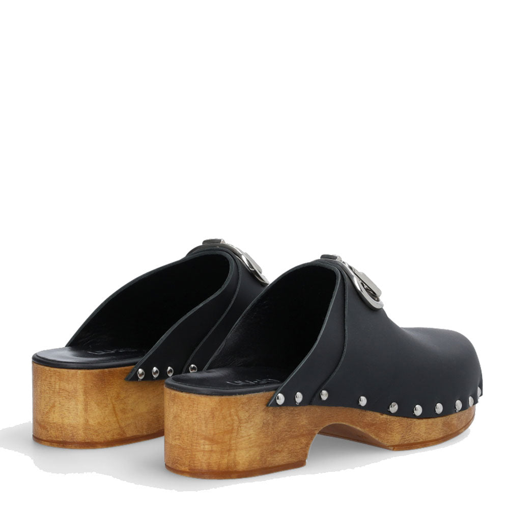 Scarpe Donna LIU JO Olga 04 Sabot in Pelle Nera
