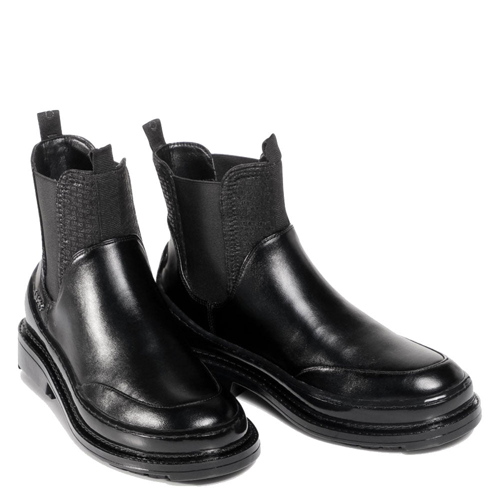 Scarpe Donna LIU JO Stivaletti Beatles in Pelle Nero