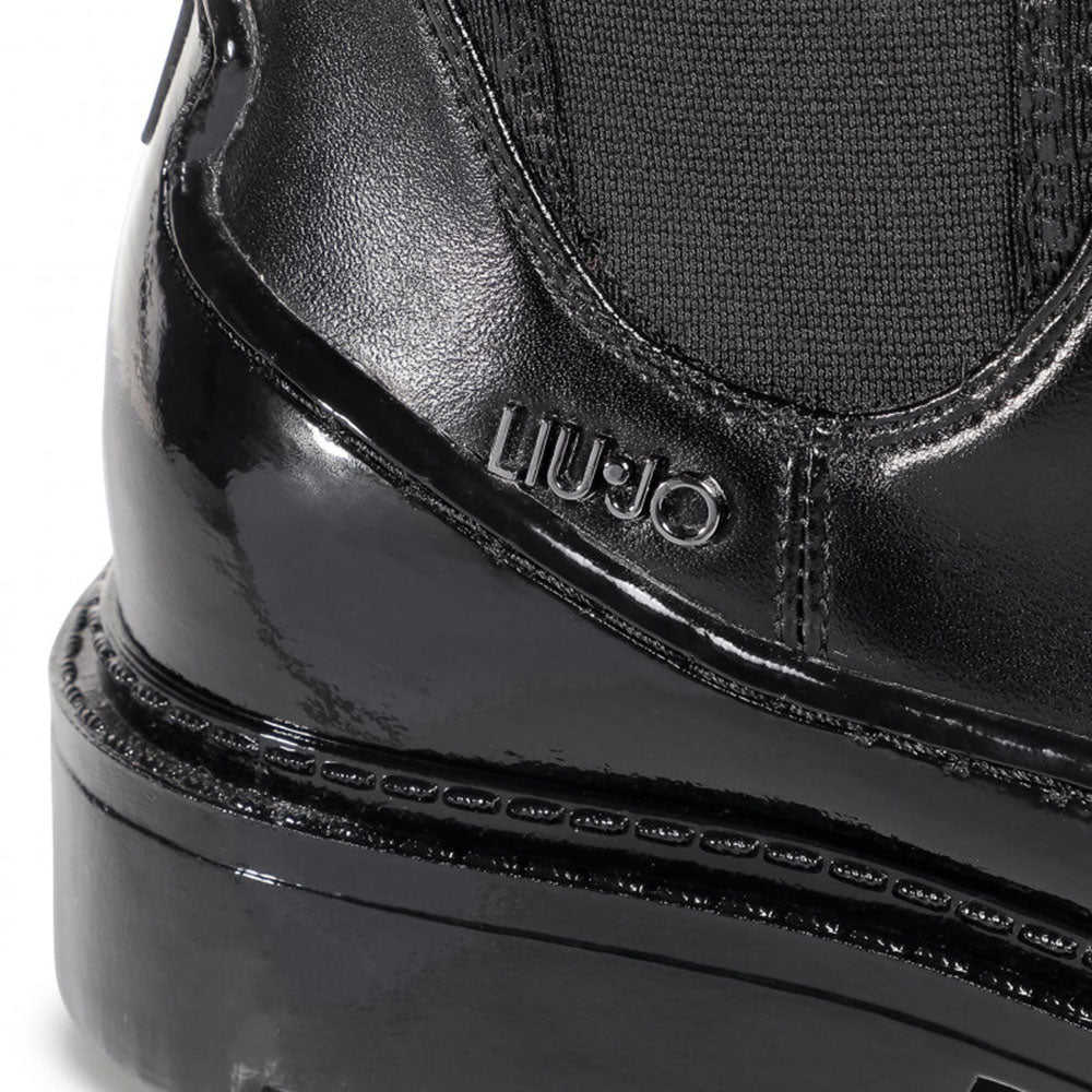 Scarpe Donna LIU JO Stivaletti Beatles in Pelle Nero