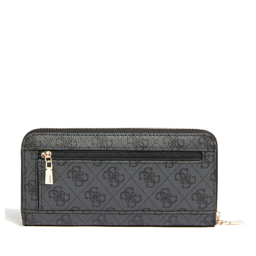 Portafoglio GUESS Chiuso con Zip Linea Laurel colore Coal Logo