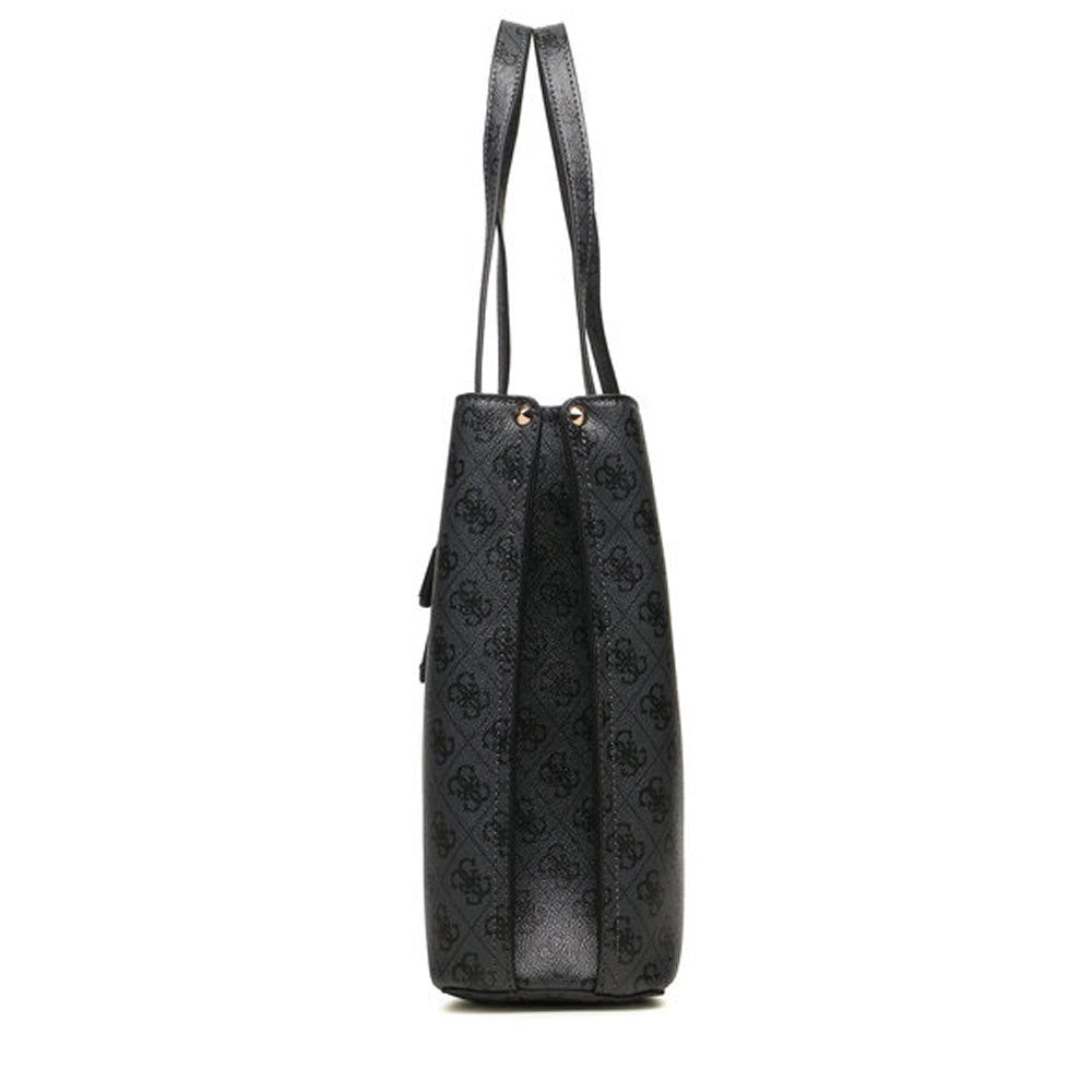 Borsa Donna a Spalla Shopper GUESS Linea Meridian colore Coal Logo