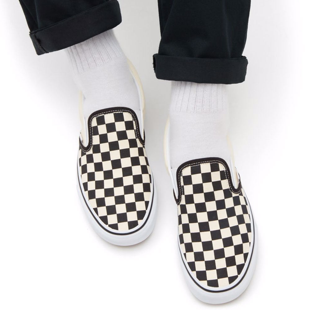 Unisex-Schuhe VANS Classic Slip-On Checkerboard Sneakers