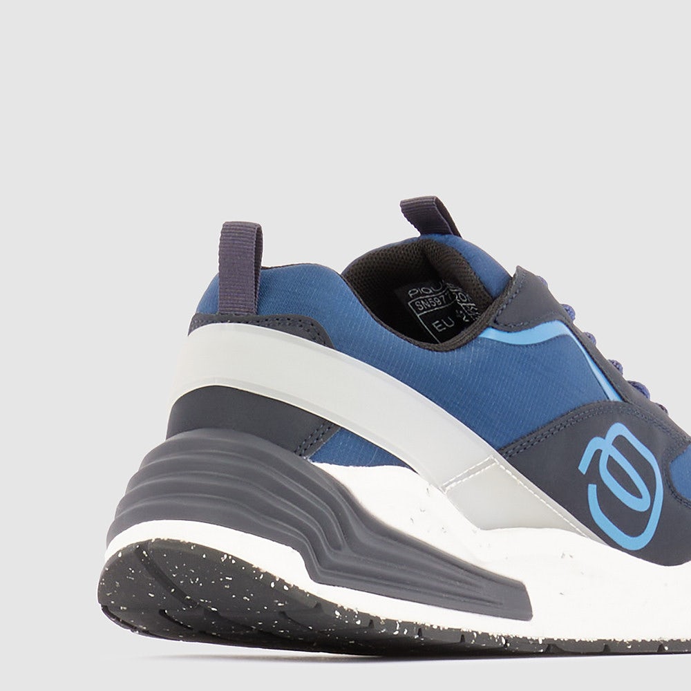 Scarpe Uomo PIQUADRO Sneakers in Nylon Riciclato Blu SN5977C2O