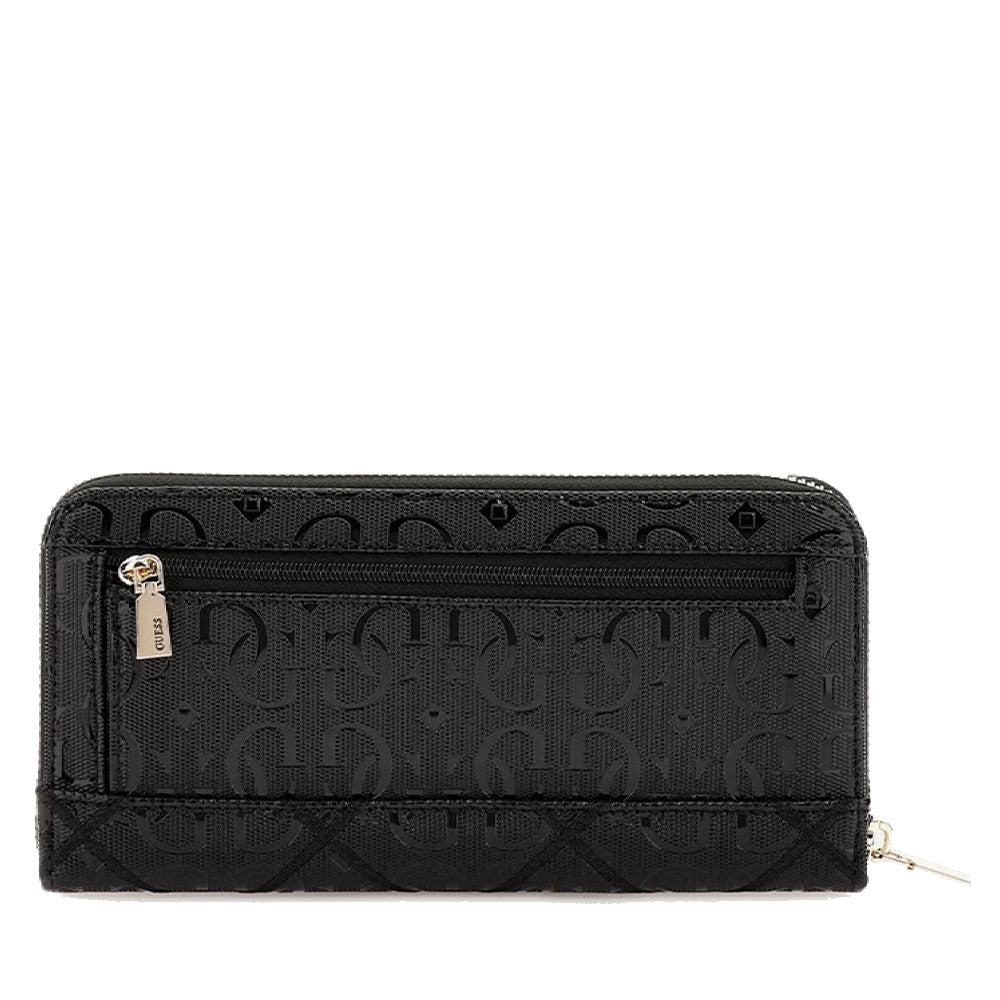 Portafoglio Donna GUESS Chiuso con Zip Linea Caddie colore Nero