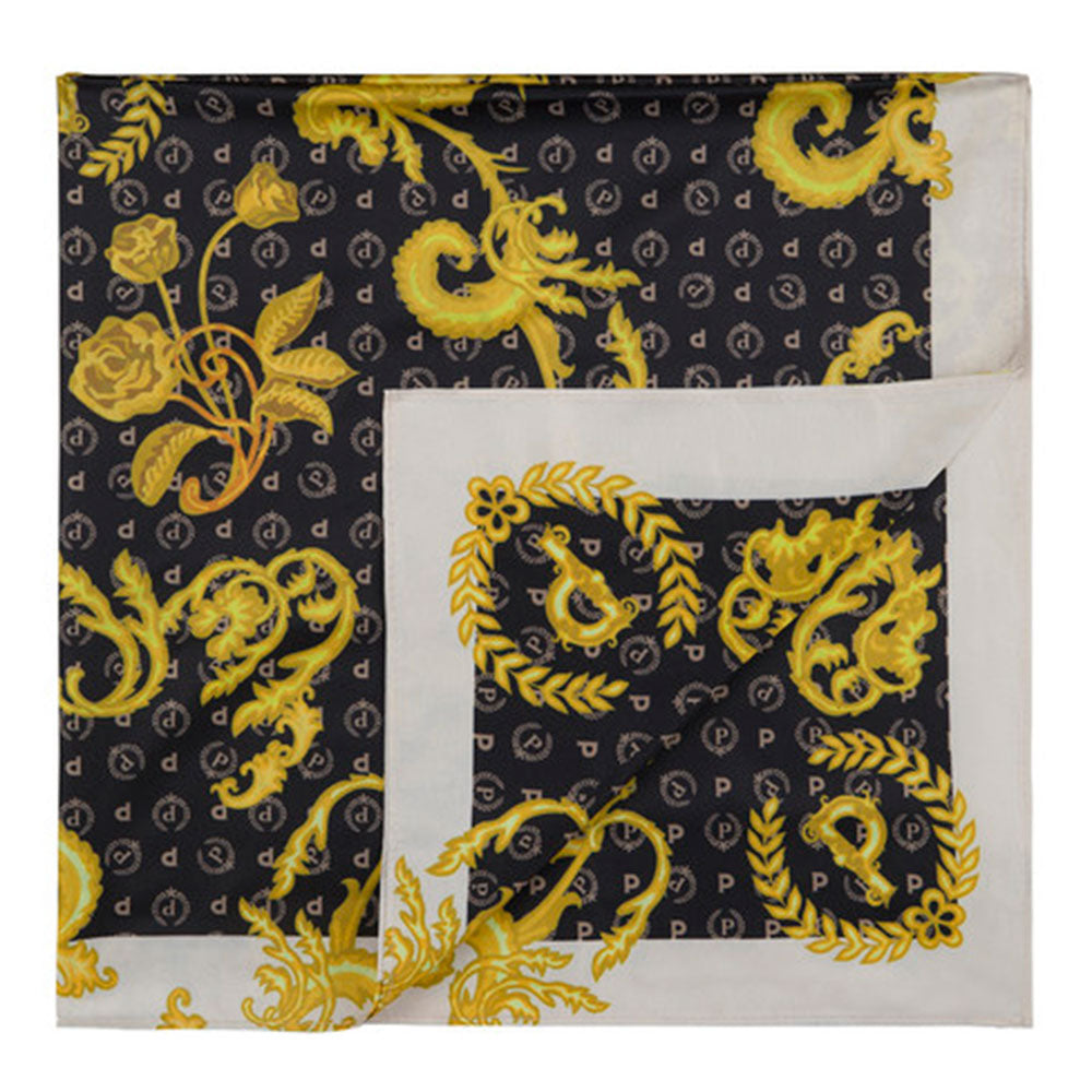 Foulard Donna POLLINI stampa Heritage Baroque Nero