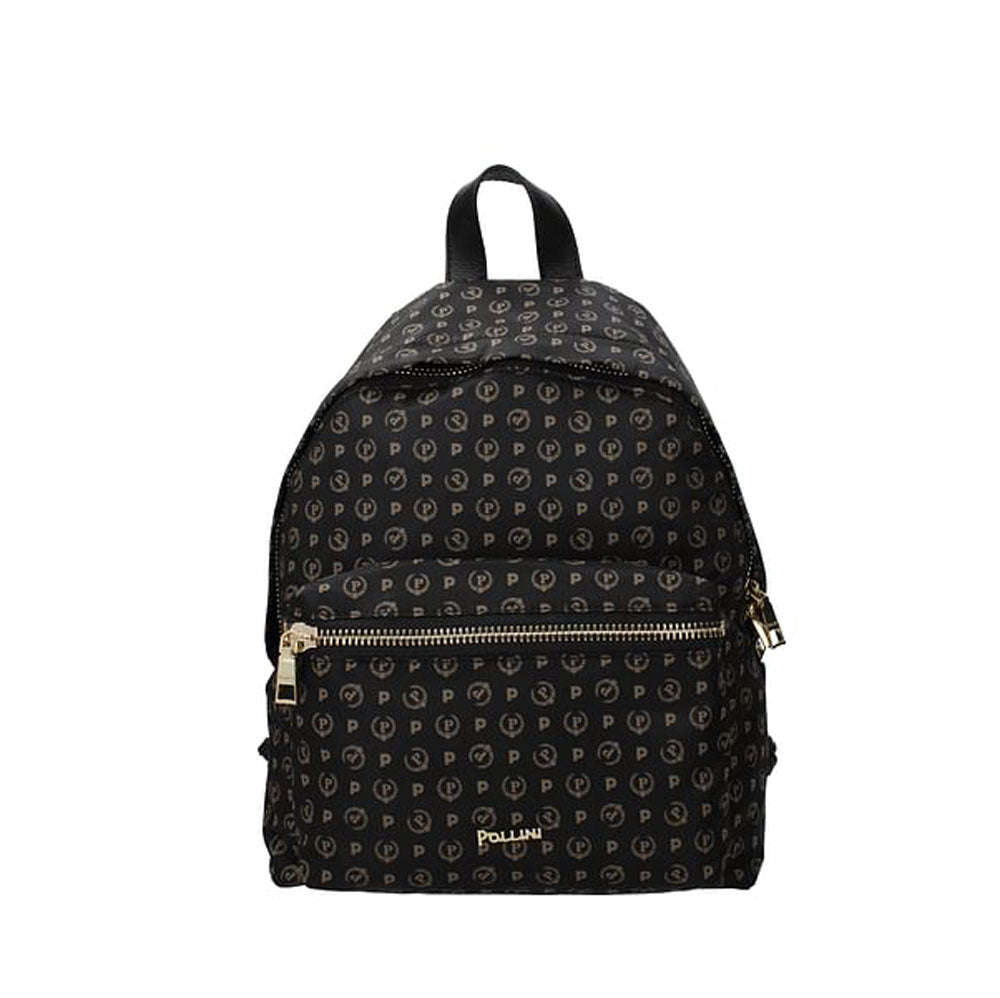 Zaino Donna POLLINI Linea Heritage in Tessuto Soft Nero