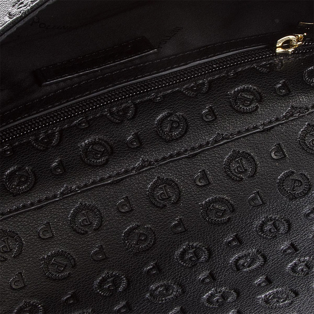 Borsa Donna a Tracolla POLLINI linea Heritage Embossed Nero