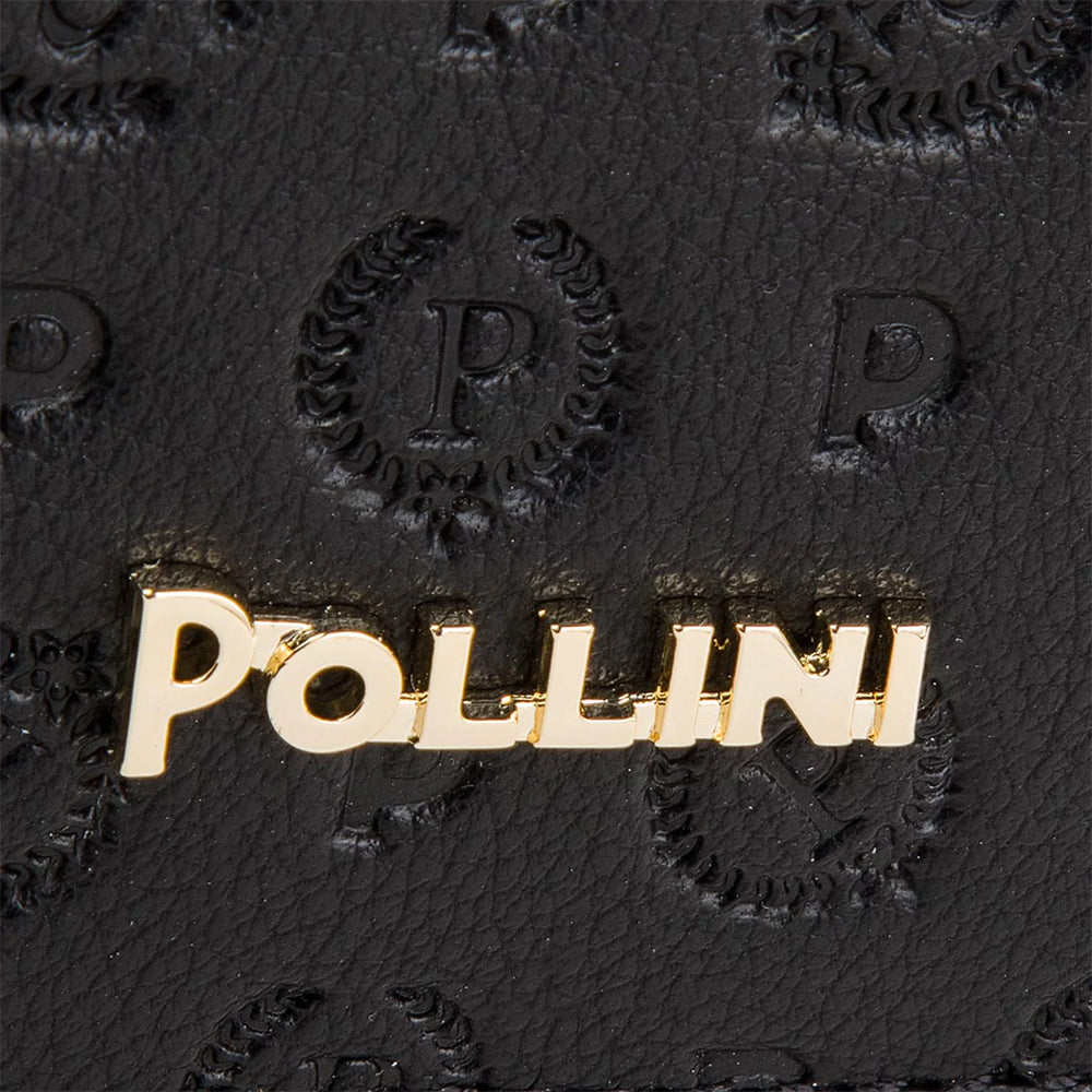 Borsa Donna a Tracolla POLLINI linea Heritage Embossed Nero