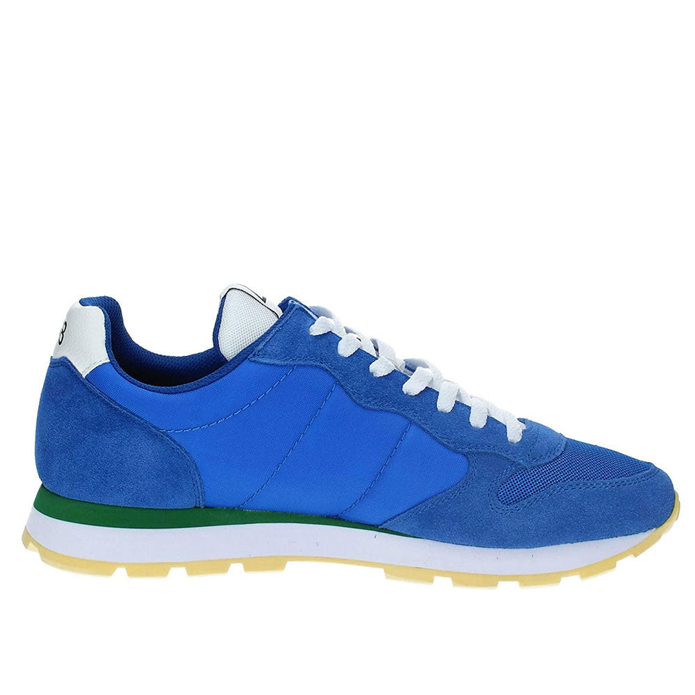 Scarpe Uomo Sun68 Sneakers Tom Logo Patch Flag Royal-Giallo