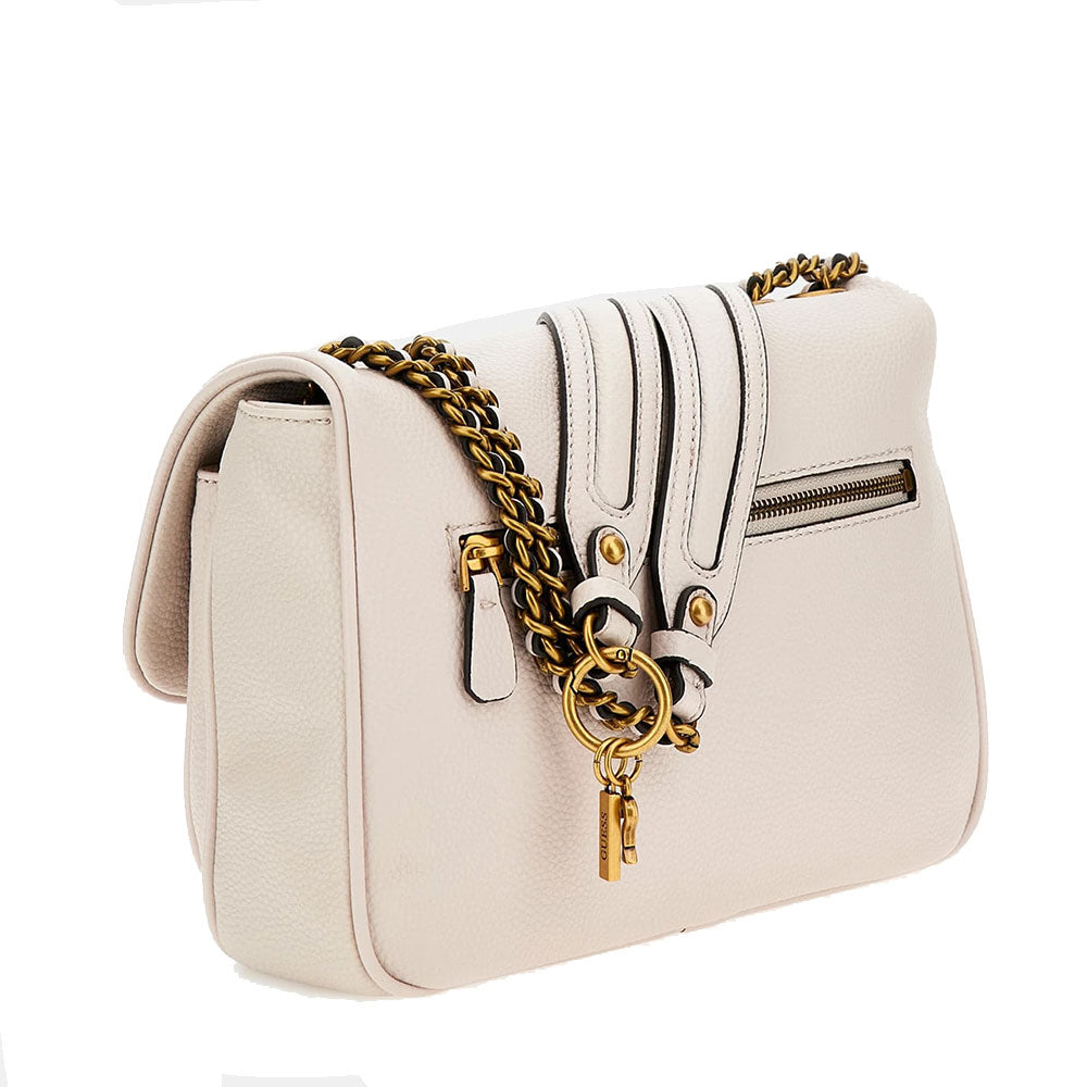 Borsa Donna a Tracolla GUESS Chiusa con Pattina Linea Becci colore Seashell