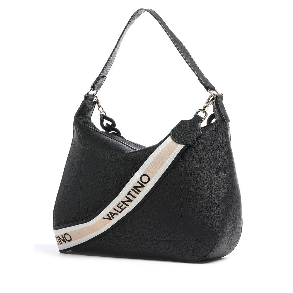 Borsa Donna Hobo a Spalla VALENTINO BAGS linea Noodles Colore Nero