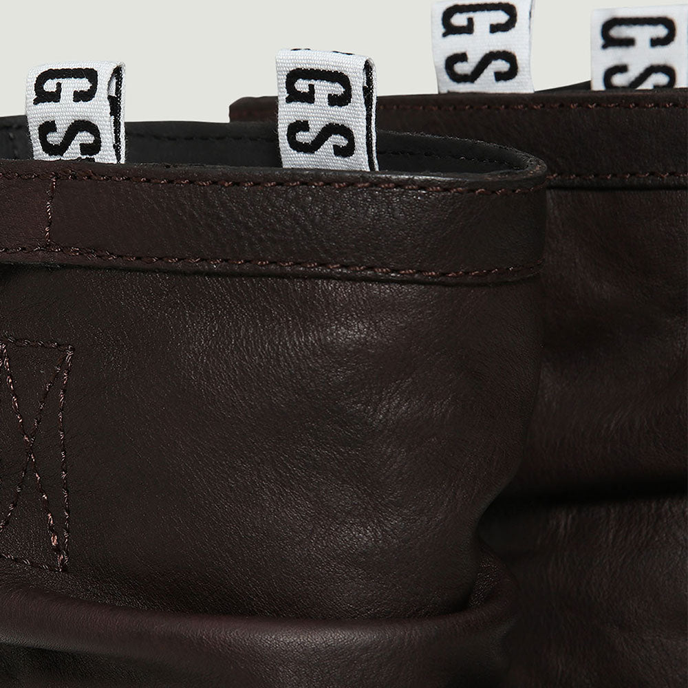 Scarpe Donna Bikkembergs Stivaletti Biker in Pelle Marrone Linea Violante