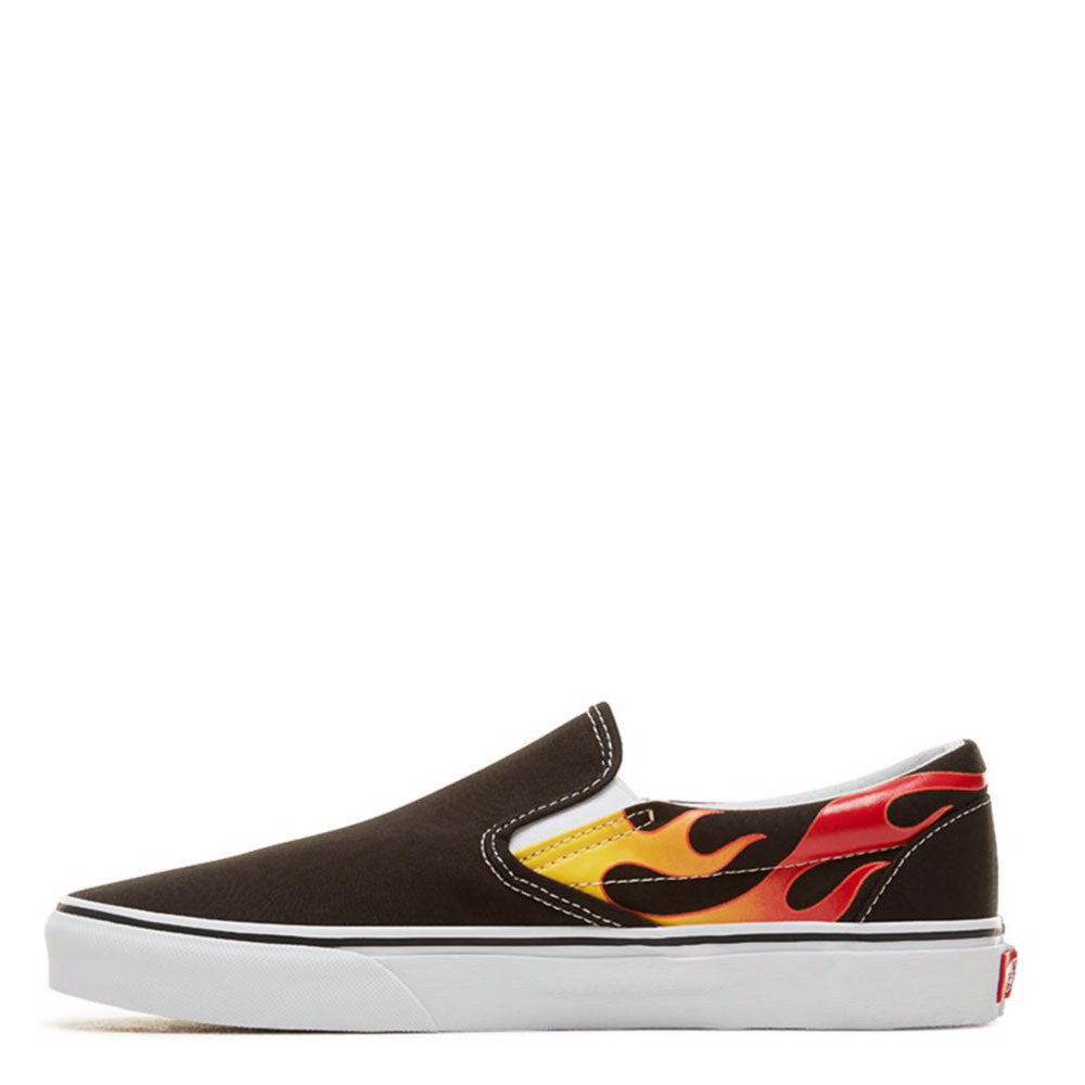 Scarpe Unisex VANS Sneakers Classic Slip-On stampa Flame