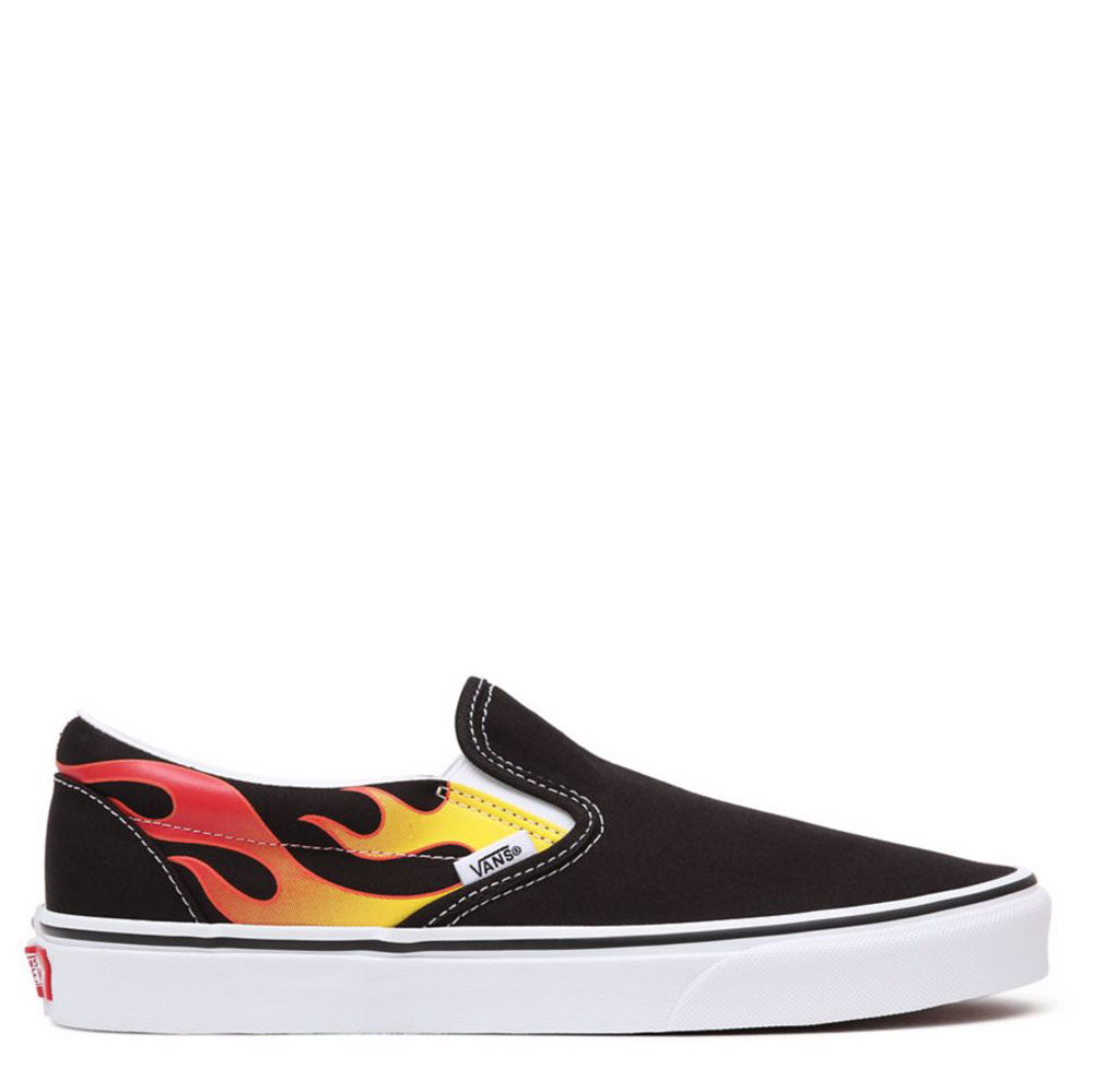 Scarpe Unisex VANS Sneakers Classic Slip-On stampa Flame