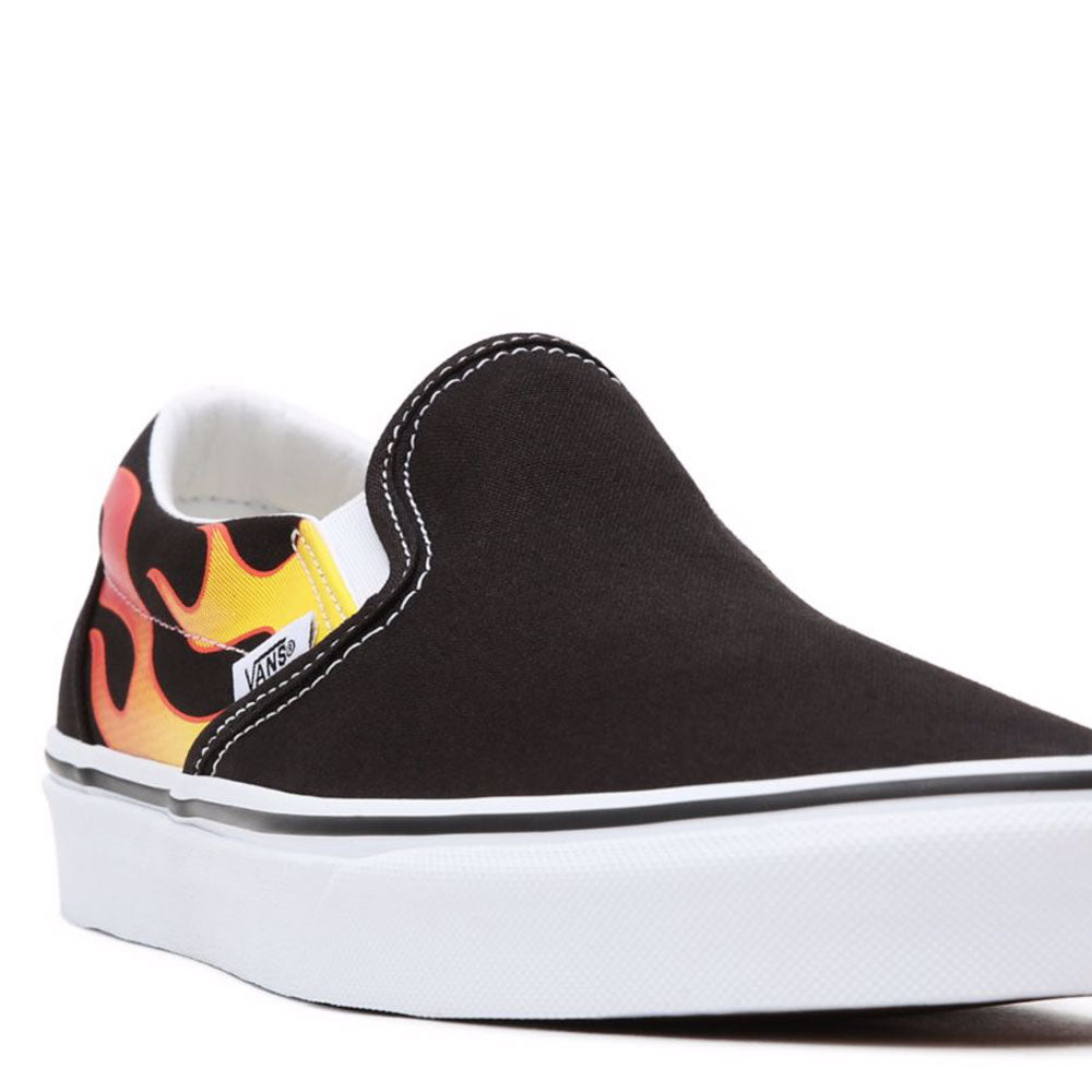Scarpe Unisex VANS Sneakers Classic Slip-On stampa Flame