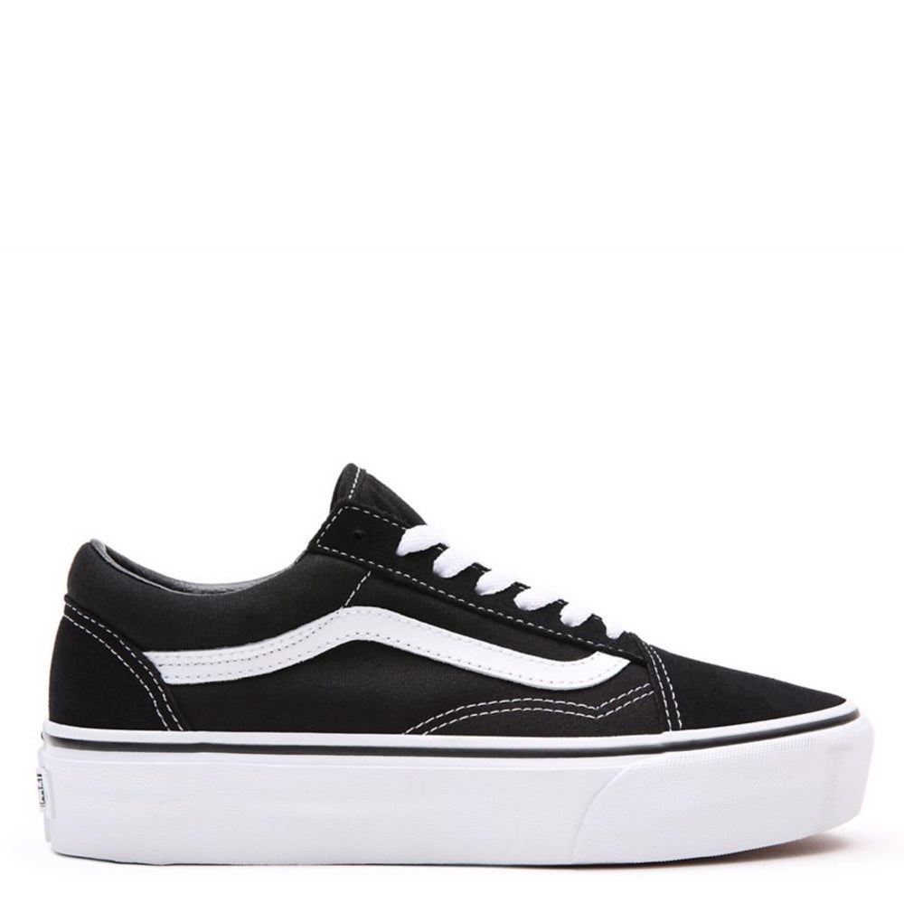 Scarpe Donna VANS Sneakers Old Skool Platform colore Nero e Bianco