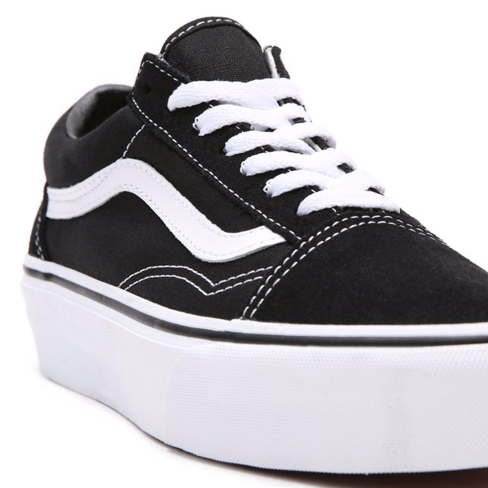 Scarpe Donna VANS Sneakers Old Skool Platform colore Nero e Bianco