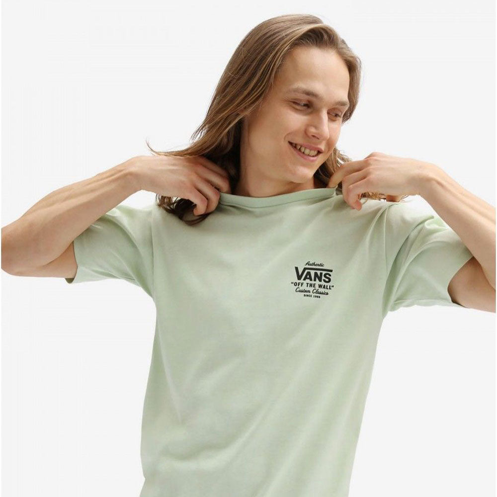 T-Shirt VANS linea Holder St Classic colore Celadon Green a sconto