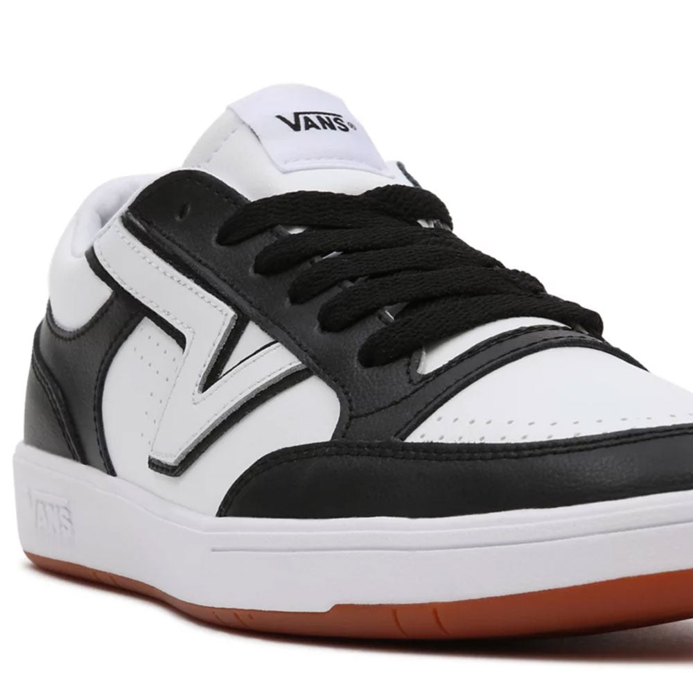 Scarpe Uomo VANS Sneakers Lowland CC Two Tone in Pelle colore Black e White