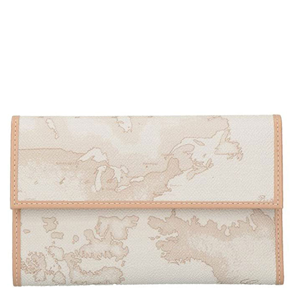 Portafoglio Donna con Bottone 1A Classe Alviero Martini linea Geo White W017