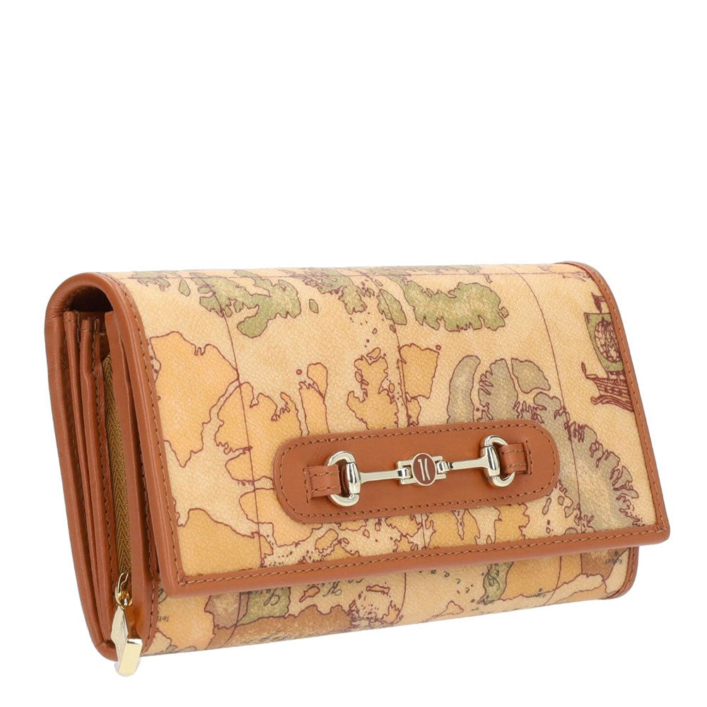 Damenbrieftasche mit Knopf 1A Classe Alviero Martini Geo Classic Print W072
