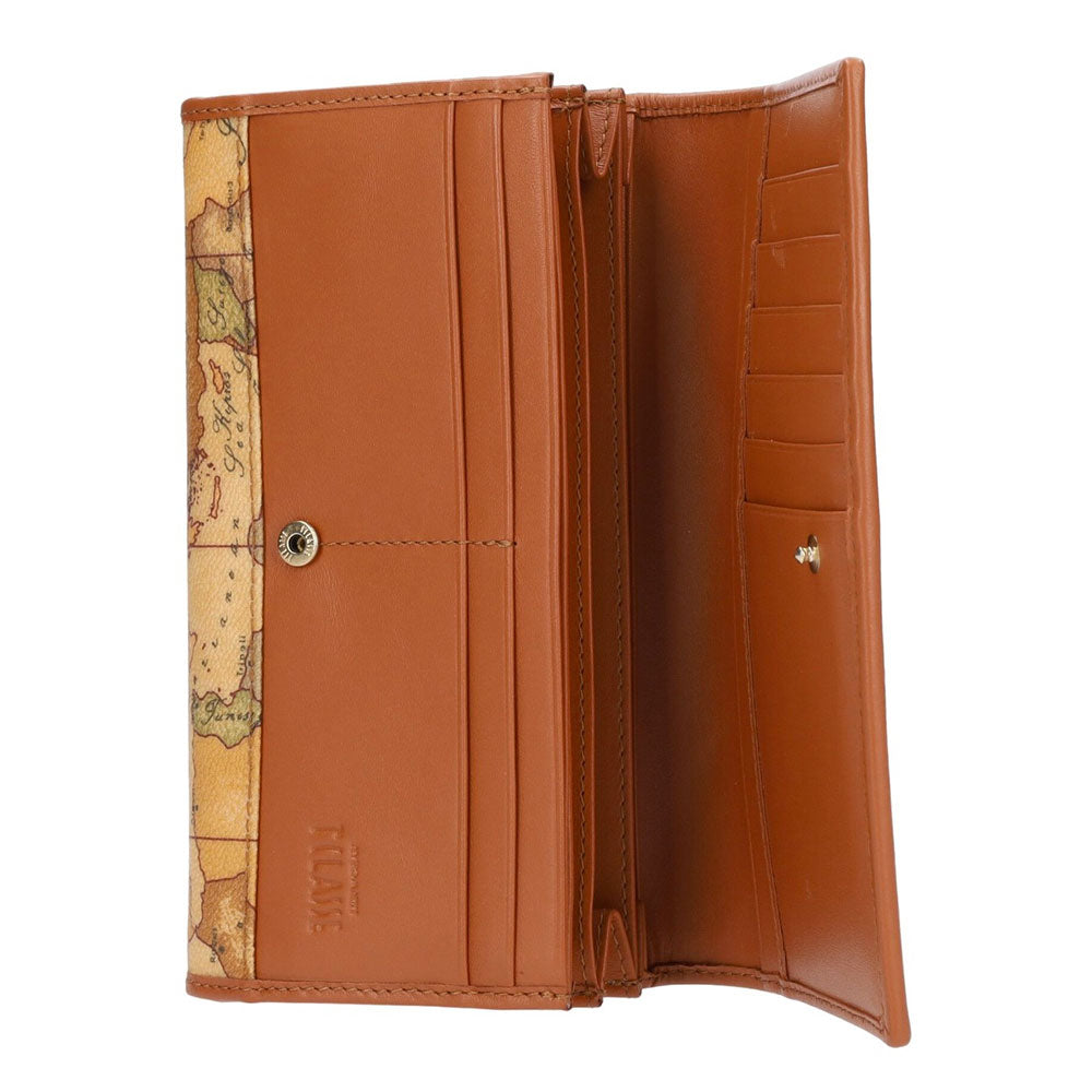 Damenbrieftasche mit Knopf 1A Classe Alviero Martini Geo Classic Print W072