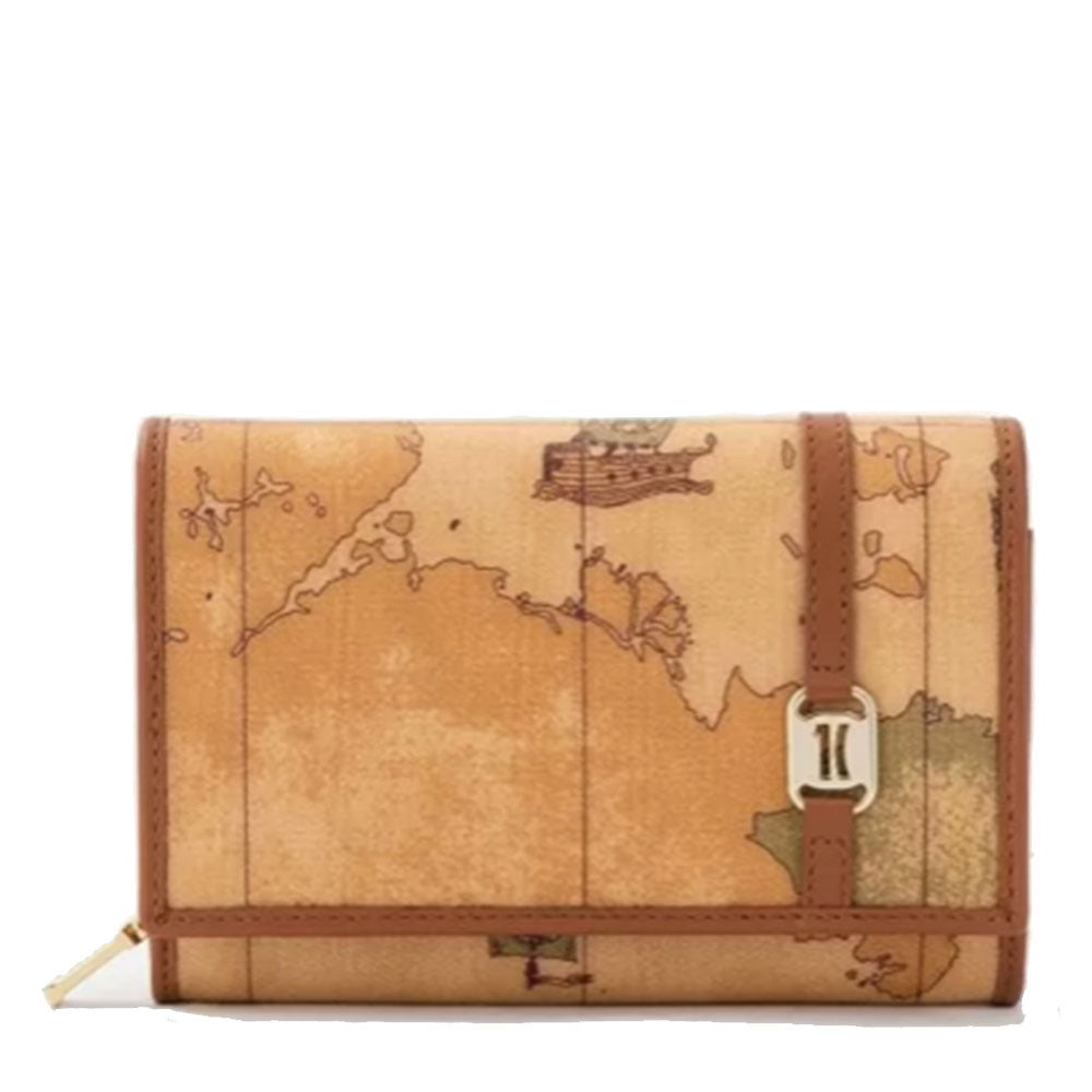 Kleine Damenbrieftasche mit Knopf 1A Classe Alviero Martini Geo Classic Print W074