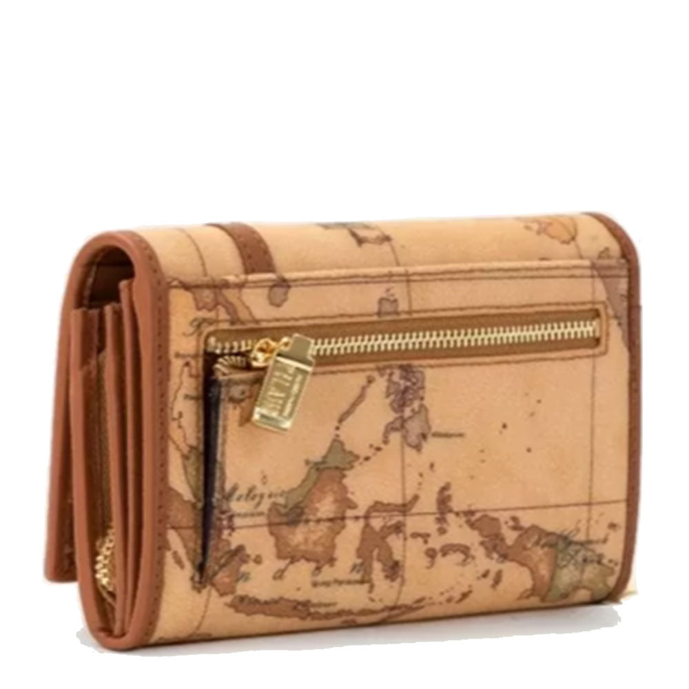 Kleine Damenbrieftasche mit Knopf 1A Classe Alviero Martini Geo Classic Print W074