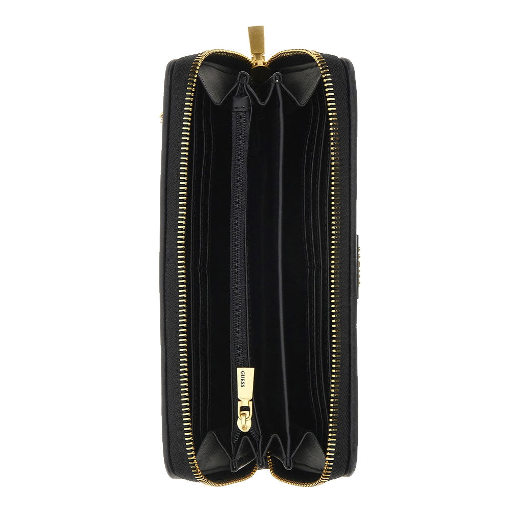 Portafoglio GUESS Chiuso con Zip Linea Lisbet colore Nero