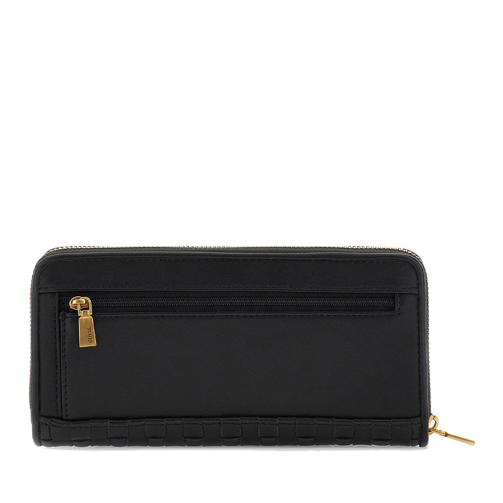 Portafoglio GUESS Chiuso con Zip Linea Lisbet colore Nero