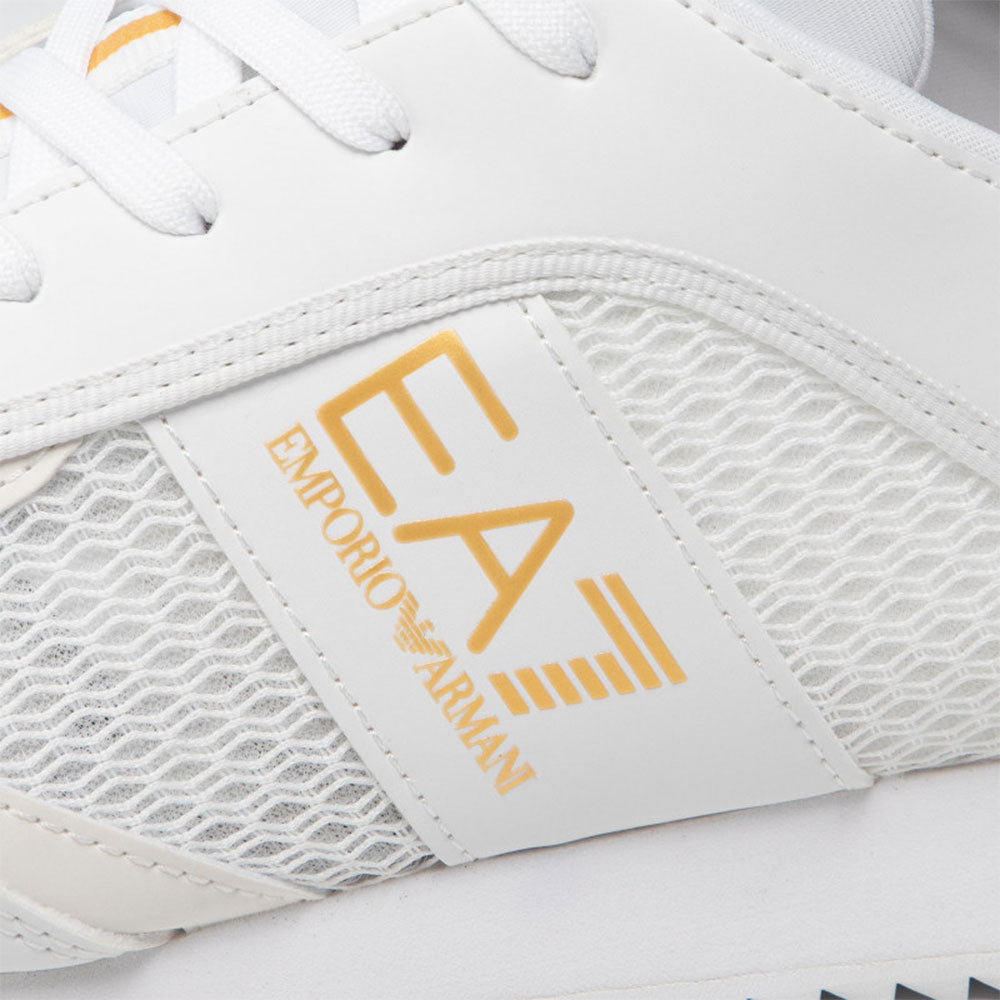Scarpe Unisex EA7 Emporio Armani Sneakers Colore Triple White - Gold