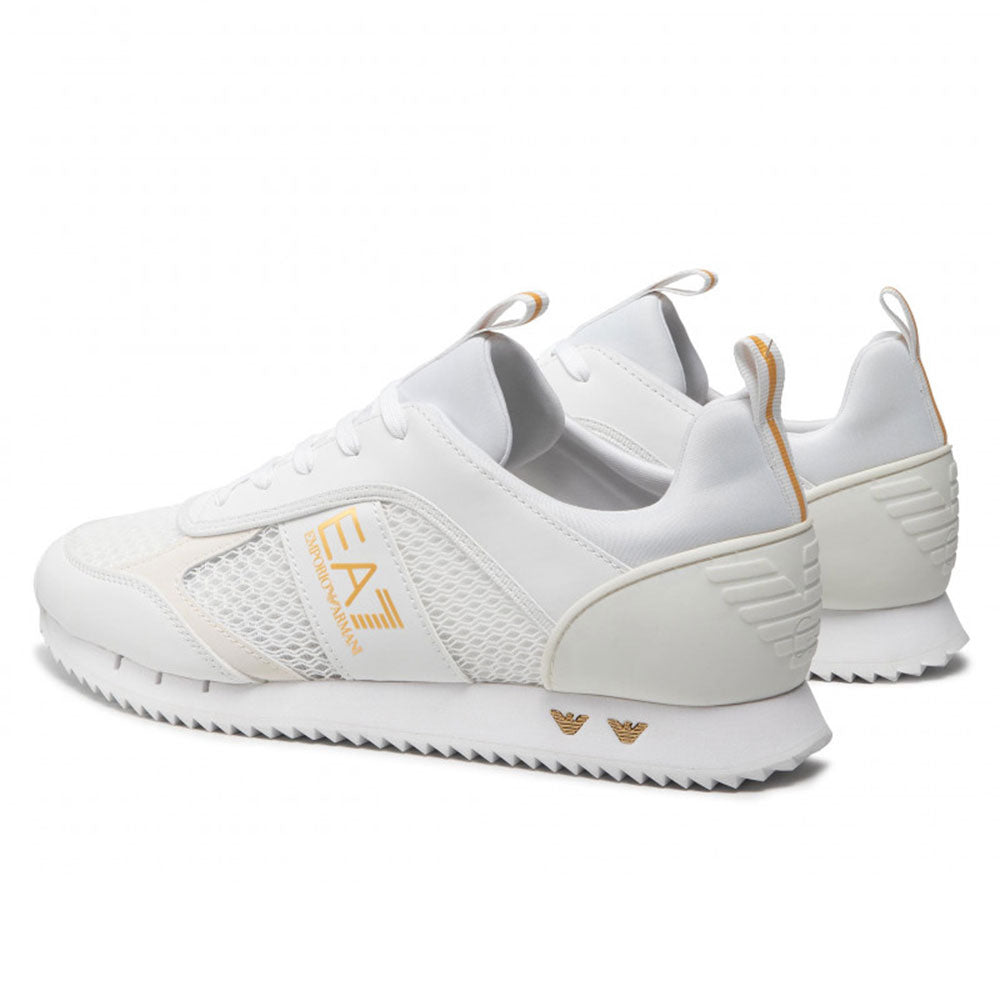 Scarpe Unisex EA7 Emporio Armani Sneakers Colore Triple White - Gold