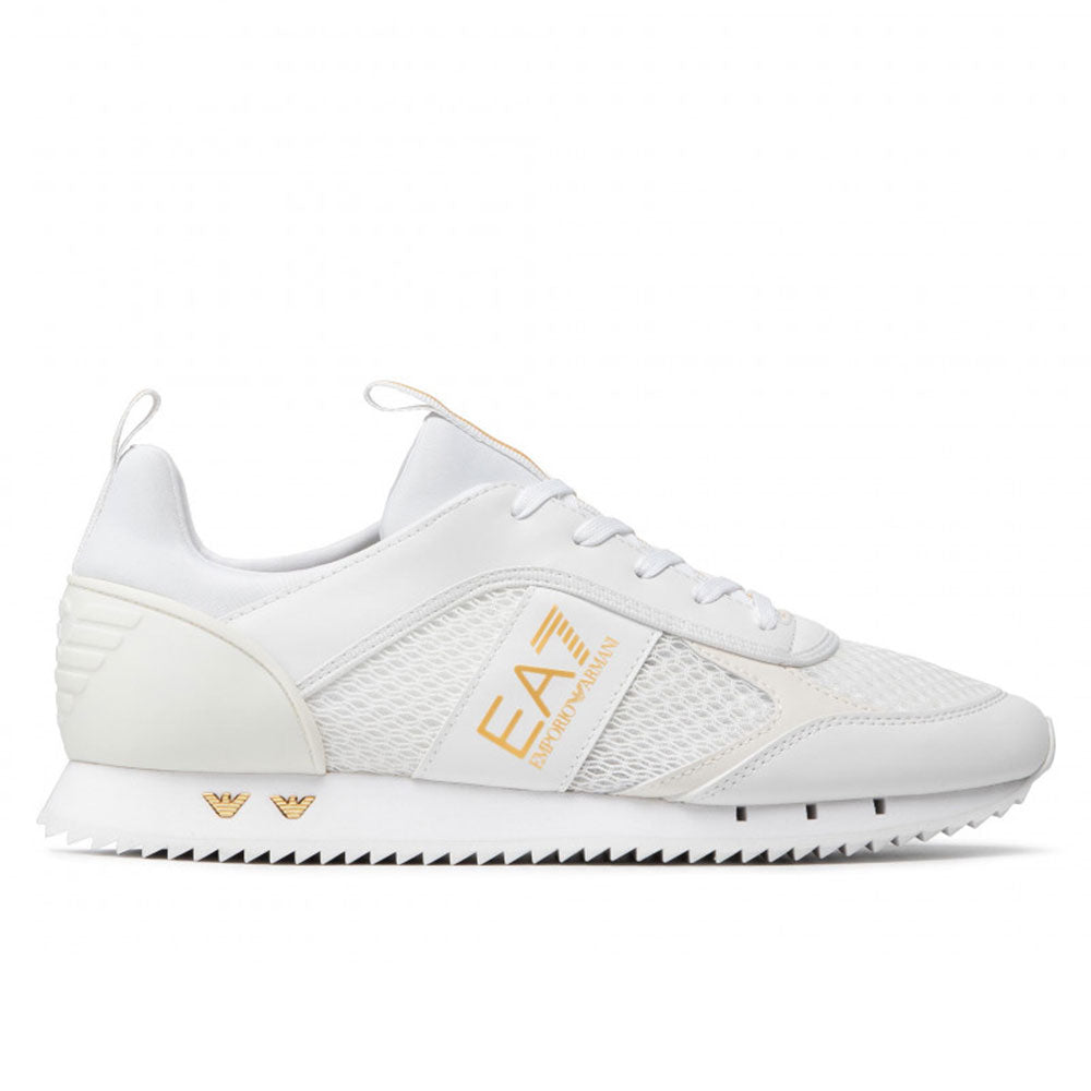Scarpe Unisex EA7 Emporio Armani Sneakers Colore Triple White - Gold