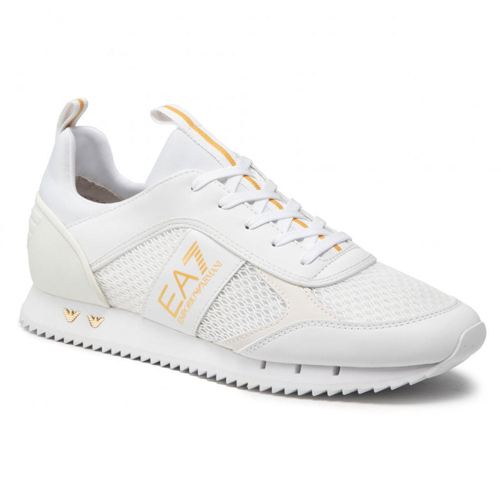 Scarpe Unisex EA7 Emporio Armani Sneakers Colore Triple White - Gold