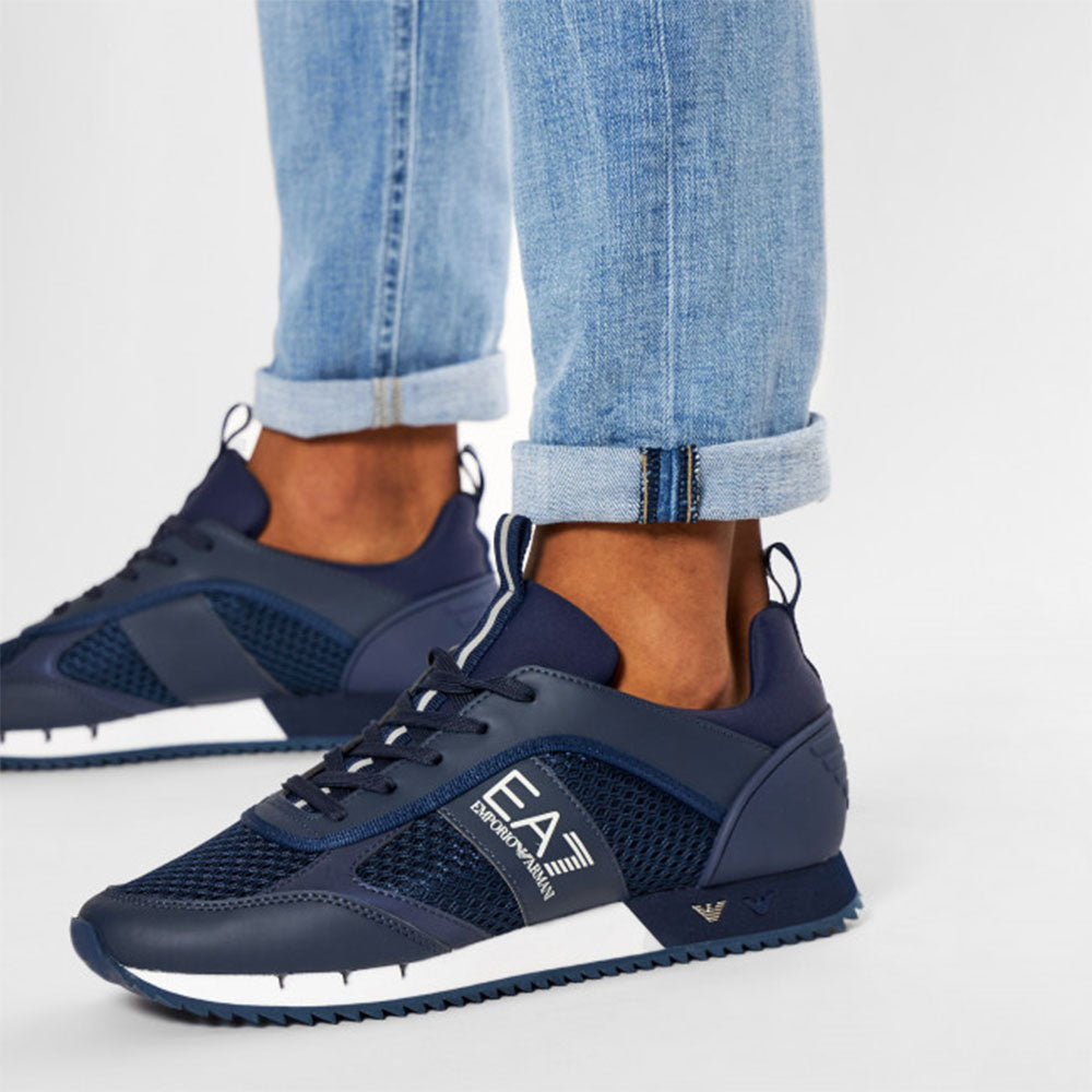Scarpe Unisex EA7 Emporio Armani Sneakers Colore Navy - White