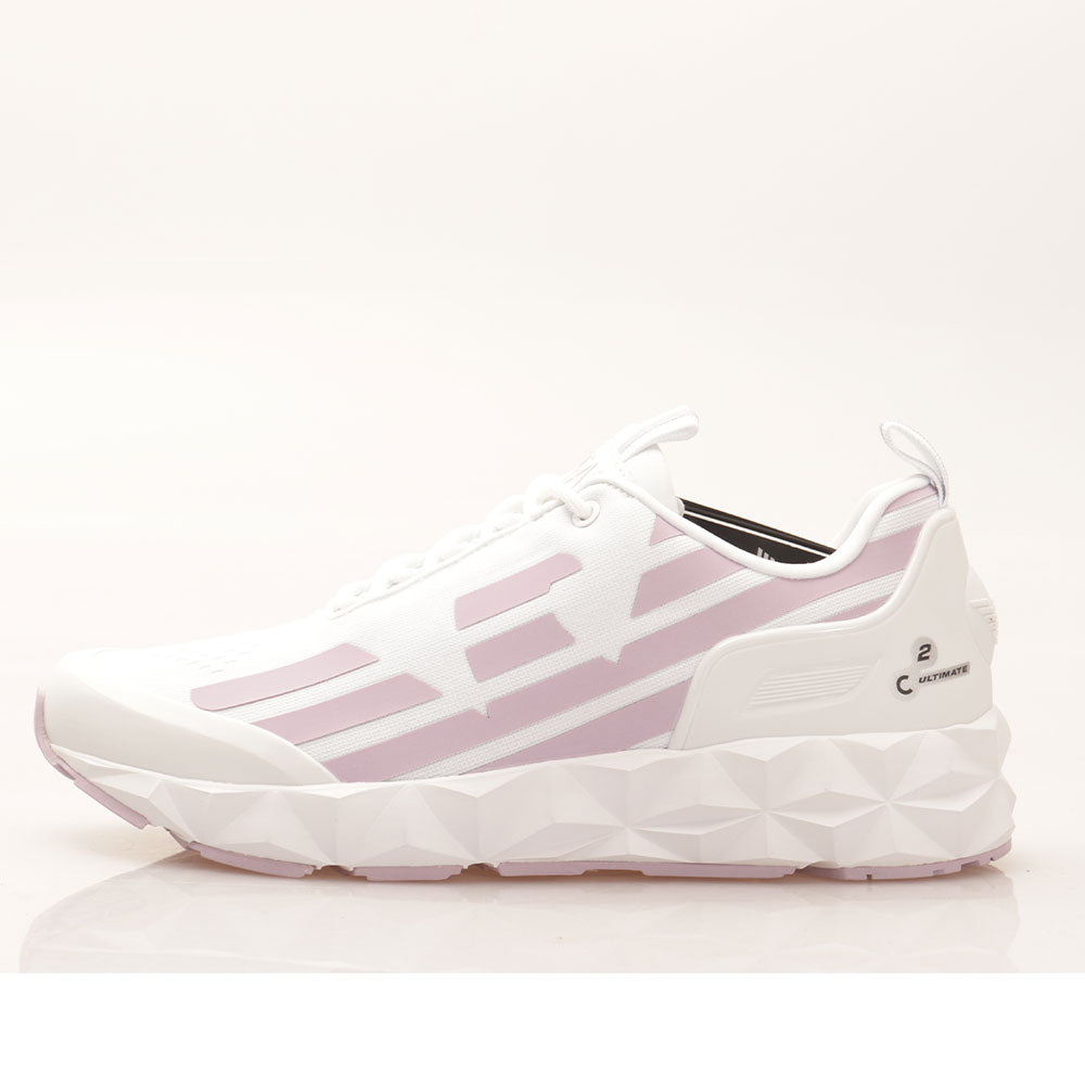 Scarpe Donna EA7 Emporio Armani Sneakers Colore White Fair Orchid a sconto Cuoieriashop