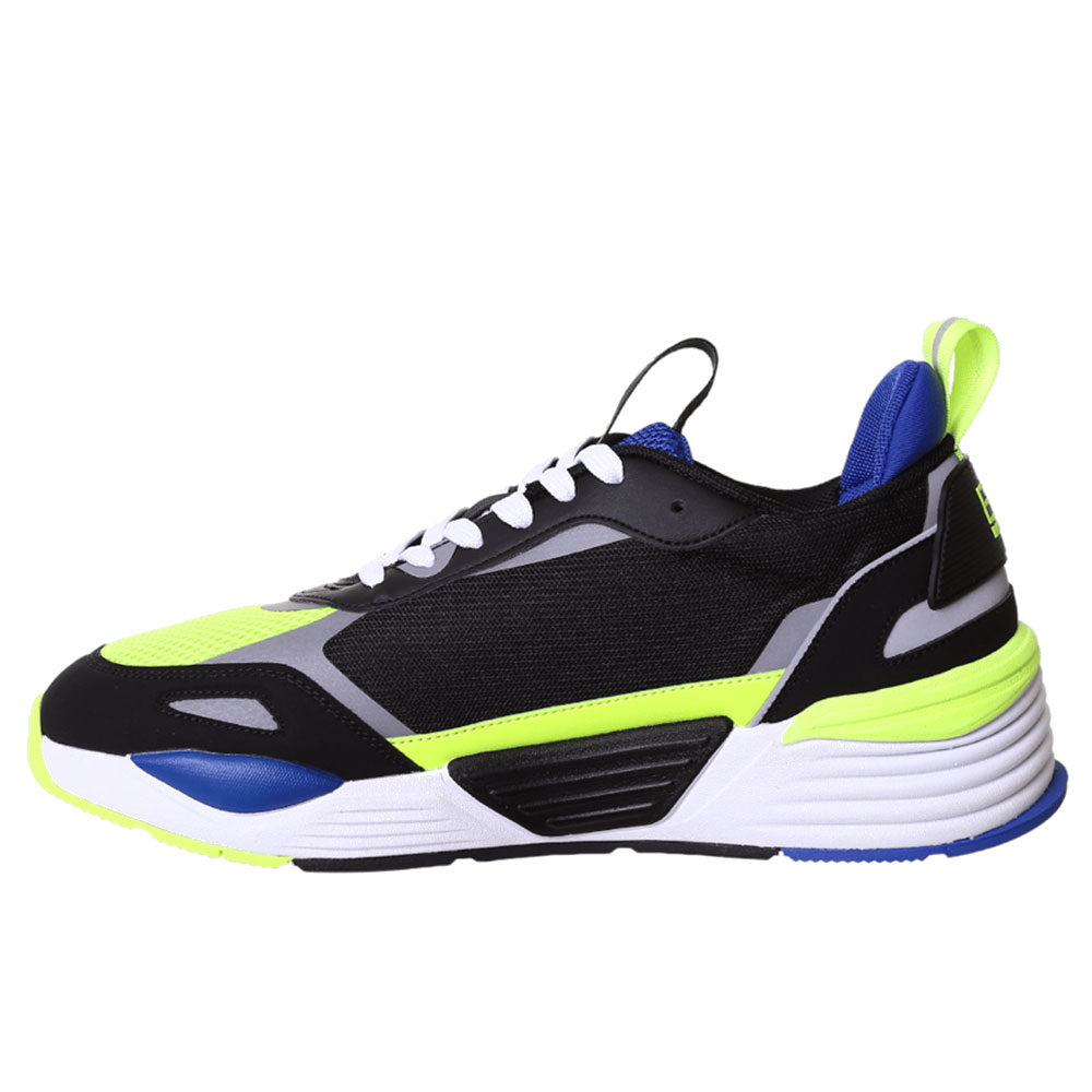 Scarpe Uomo EA7 Emporio Armani Ace Runner Sneakers Colore Black - Balt - Yellow