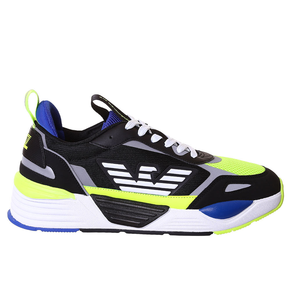 Scarpe Uomo EA7 Emporio Armani Ace Runner Sneakers Colore Black - Balt - Yellow