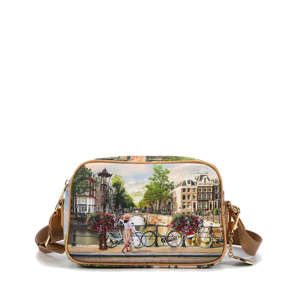 Borsa Donna Y NOT a Tracolla YES-310 Stampa Bicycles