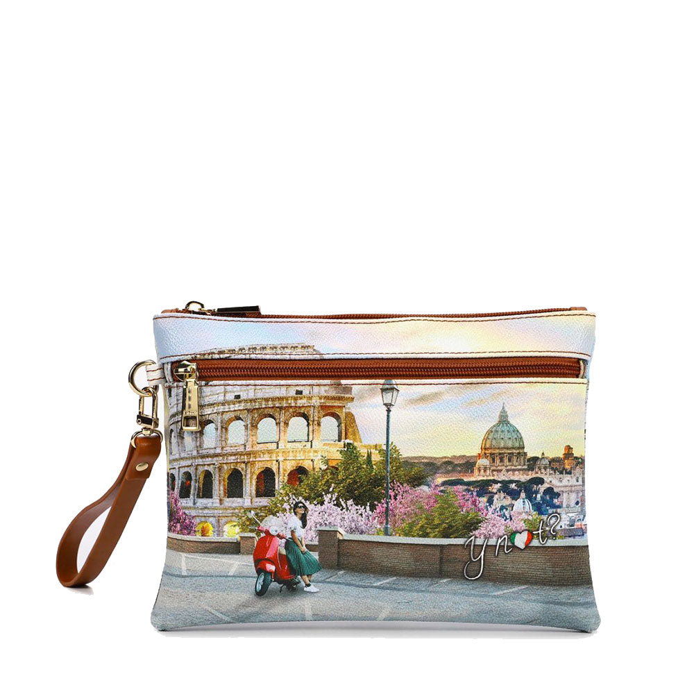Pochette Media Donna con Zip Y NOT YES-343 Italian Love