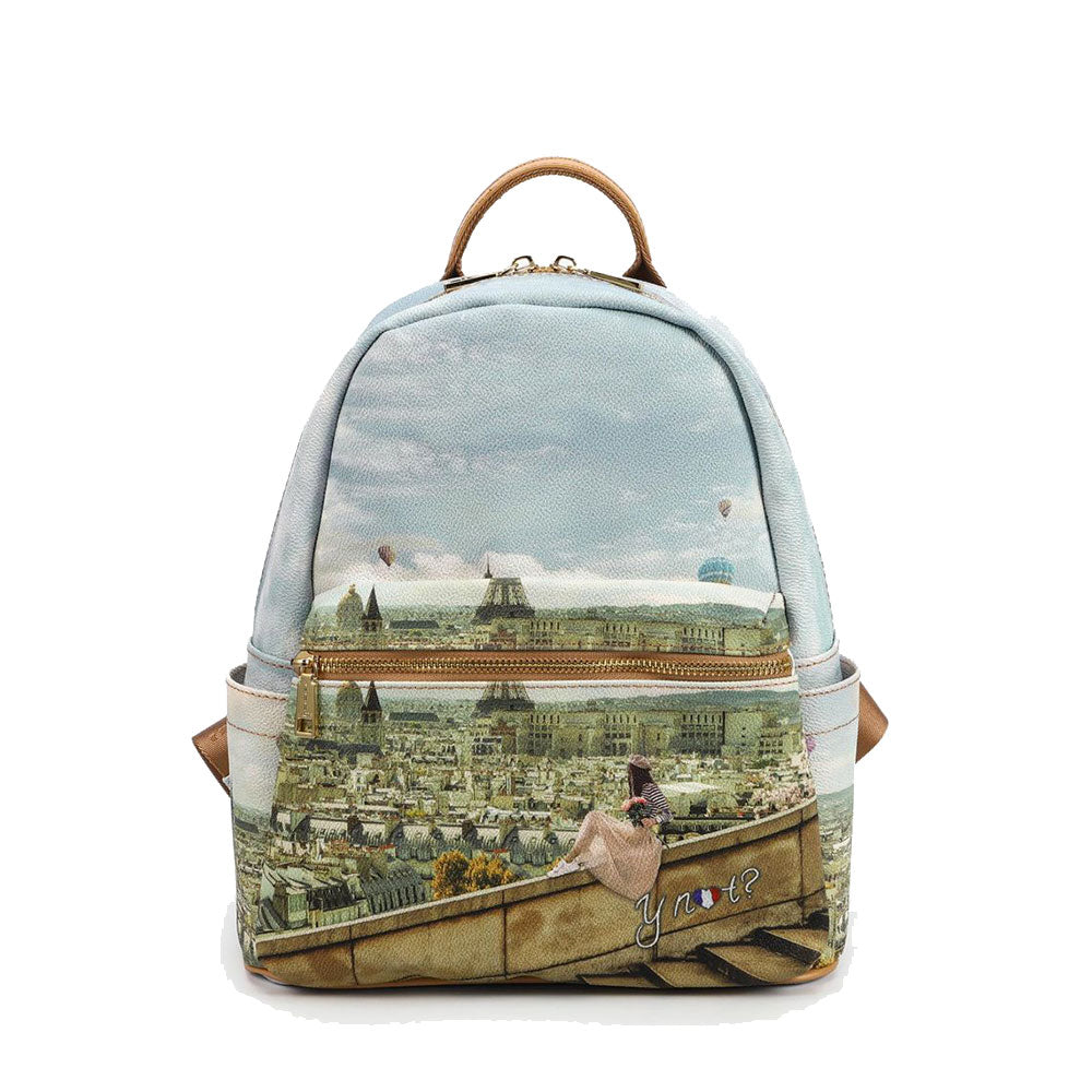 Zaino Donna Piccolo Y NOT con Tasca Esterna YES-380 Montgolfiere