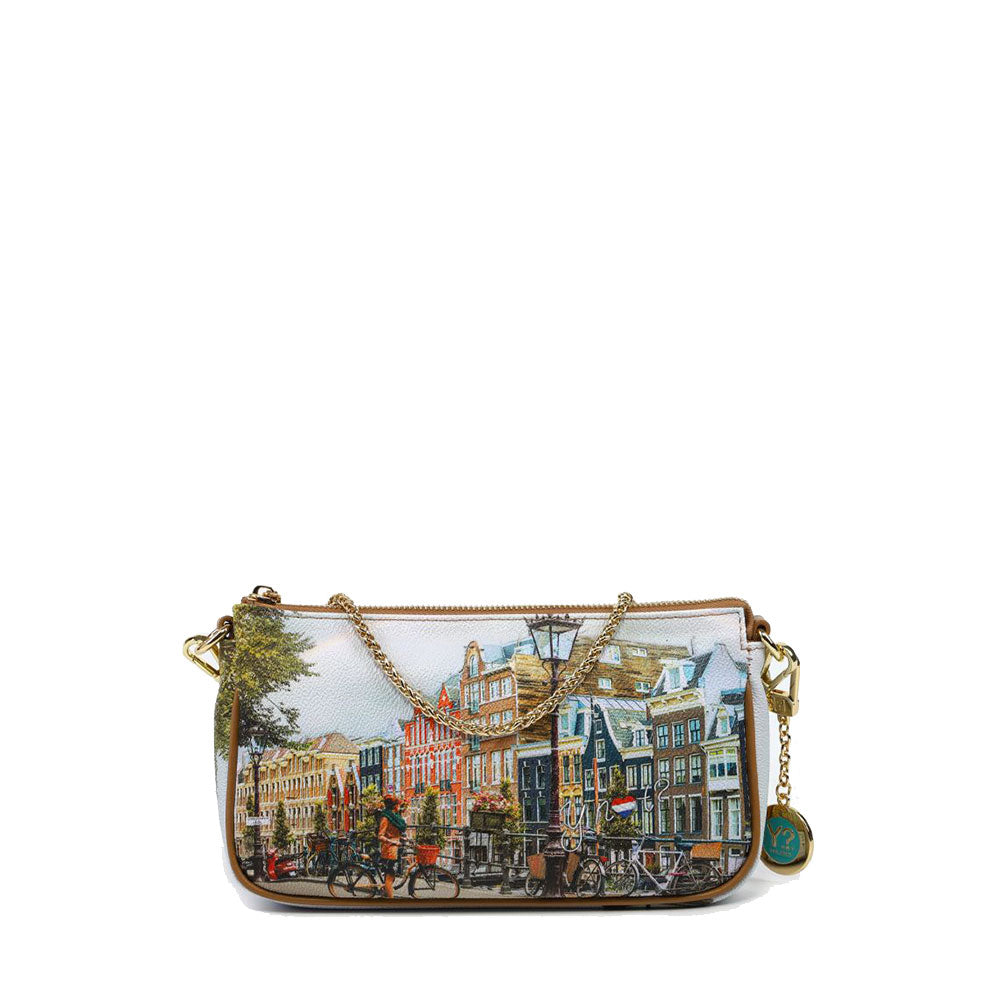 Borsa Donna Piccola a Spalla Y NOT YES-623 Amsterdam Rainbow