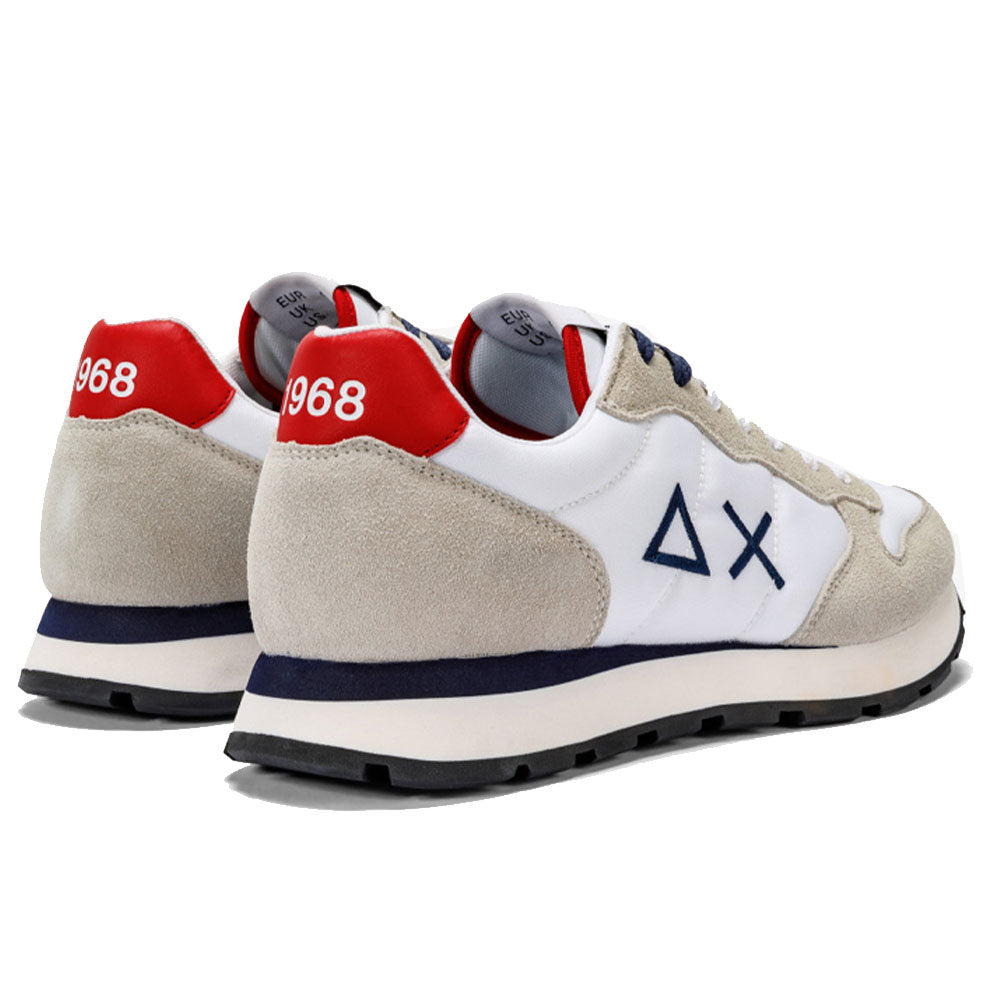 Scarpe Uomo Sun68 Sneakers Tom Solid Nylon Bianco