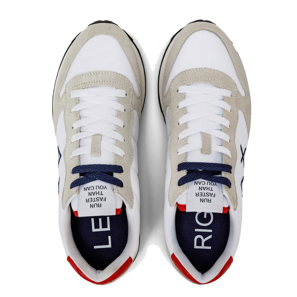 Scarpe Uomo Sun68 Sneakers Tom Solid Nylon Bianco
